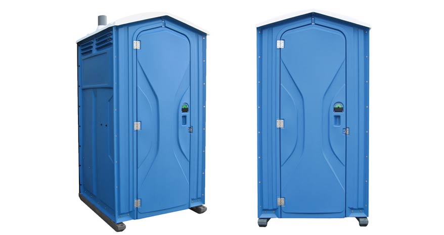 Long-term porta potty units on site in Grand Island, Nebraska